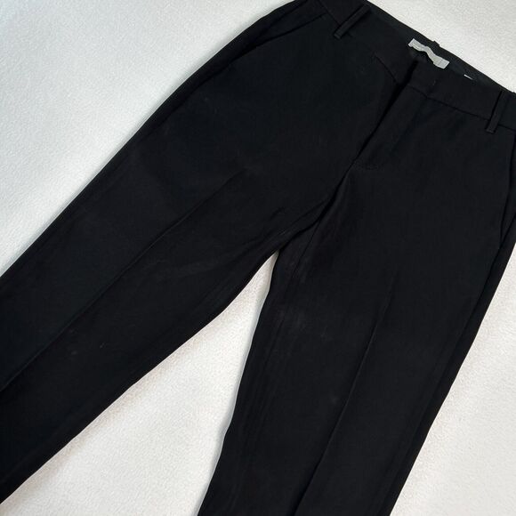 Vince Pants - Vince Women's Size 2 Cuffed Crepe Suiting Trouser Black V547821483